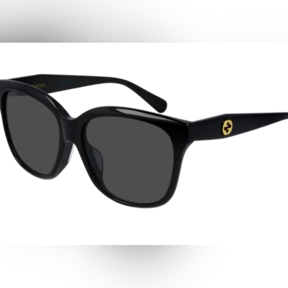 Gucci Accessories - Gucci Women Square Sunglasses GG0800SA 001 Black/Grey Lens 56mm Authentic